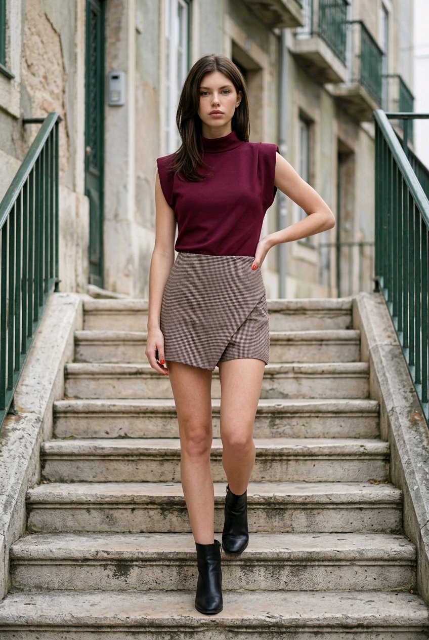 Dogtooth skort